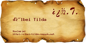Ölbei Tilda névjegykártya